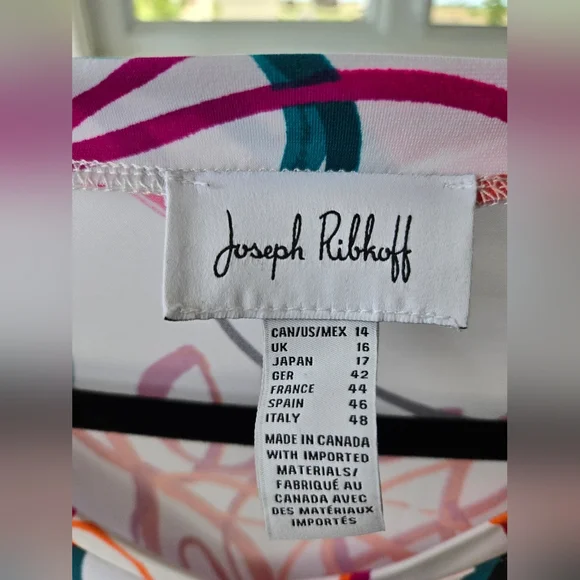 Joseph Ribkoff Multicolor Floral Top - Picture 4 of 6